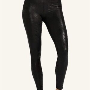 Peloton Show Up Digital Foil High Waist Black and Gray Activewear Leggings Sz M